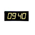 SANEC WiFi Senkronize Dijital LED Duvar ve Masa Saat Derece – Otomatik İnternet Saat Ayarlı, Sarı LED, 16x40 cm