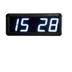 SANEC WiFi Senkronize Dijital LED Duvar ve Masa Saati – Otomatik İnternet Saat Ayarlı, Beyaz LED, 15x37 cm