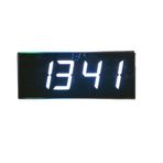SANEC WiFi Senkronize Dijital LED Duvar ve Masa Saati – Otomatik İnternet Saat Ayarlı, Beyaz LED, 16x40 cm