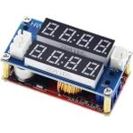 Sanec XL4015 5A Voltaj Ayarlı Çift Ekranlı Gerilim Azaltıcı Modül - 1 Adet - Mavi