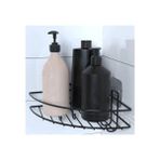 Sanec® Yapışkanlı Banyo Köşeliği Kancalı Köşe Rafı Duş Şampuanlık Duvar Düzenleyici Organizer Raf