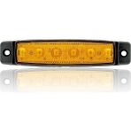Sanel 12V Üniversal Parmak LED Basamak Sarı Renkli Enerji Tasarruflu 6 LED ile Modern Tasarım