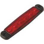 Sanel 6 LED 24 V Parmak Lamba Kırmızı 10 Adet
