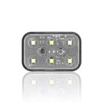 Sanel Animasyonlu 12-24V Universal Kare 6 Led Dış Mekan Uyumlu Beyaz SBDF6W