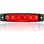 Sanel LED Etek Lambası Parmak Tip Kırmızı - 12V - 001-Renkli