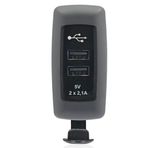Sanel SUC8 Küpteşte Montajlı Çlft Çıkış 12//24V 4.2A DG Usb Şarj
