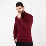 San&fa Boğazlı Slimfit Erkek Triko Kazak - M - Bordo