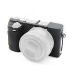 Sanger Siyah Sony A6300 Uyumlu Silikon Kılıf