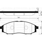 SANGSIN Almparca Ön Fren Balata Nissan Skystar 2.5l YD25DDTI D22 4x2 4x4 03- / Pathfinder 3.2l QD32ETI R50 4x4 97-04