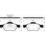 SANGSIN ÖN BALATA MEGANE 2 2002 SCENIC 2 2002 CLIO 3 2005 1.5DCI 1.6 165 2.0 165 410601237R 7701209100 WVA24535