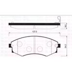 SANGSIN ÖN FREN BALATA HYUNDAI SONATA 1.8L 2.0L 1988-1996 / ELANTRA 1.6L 1.8L 2.0L 1990-2000 /NISSAN ALTIMA 2.0L CA20 A31 1989-1994 5810138A40 581012DA20 WVA21725