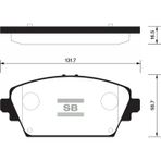 SANGSIN ÖN FREN BALATA NISSAN PRIMERA 1.6L 2.0L QG16 QR20 P12 03- 410604U126 410604U125 41060AV125