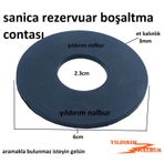 SANİCA GÖMME REZERVUAR 6CM GÖBEK CONTASI BOŞALTMA CONTA