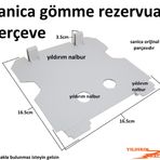 Sanica Gömme Rezervuar Çerçevesi Kulaklı Gömme Rezervuar Çerçevesi