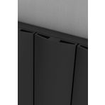 Sanica Single Simetrik Dizayn 306x1800 mm Antrasit Alüminyum Dikey Radyatör