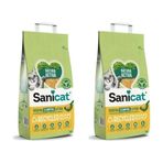 Sanicat 2x10 lt Natura Activa Topaklanan Kokusuz Doğal Kedi Kumu