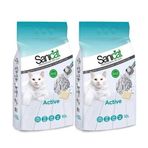 Sanicat Active Topaklaşan 2x10 lt Kedi Kumu