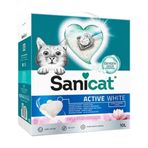 Sanicat Active White Lotus Flower 10 lt Bentonit Kedi Kumu