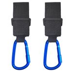 SANJOON UTV Rulo Kafes Kancaları Asılı Kask, Kulaklık, Gözlük için, 3,8 cm ila 5,08 cm SXS Rulo Çubuk Montaj Kanca Askı Polaris, RZR, Can Am ile Uyumlu (2 ADET, Mavi)
