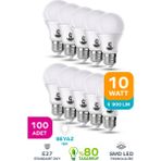 ŞANLED 10W Tasarruflu Beyaz Renk LED Ampul-100 Adettir - 100 Adet
