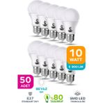 ŞANLED 10W Tasarruflu Beyaz Renk LED Ampul-50 Adettir - 50 Adet