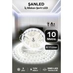 Şanled 3 Çipli Iç Mekan Şerit Led Tüm Mekanlar-(Trafosuz) 5,10,20,30,40,50,100m - 10 m - Beyaz