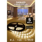 ŞANLED 3 Çipli Iç Mekan Şerit Led Tüm Mekanlar-(Trafosuz) 5,10,20,30,40,50,100m - 5 m - Gün Işığı