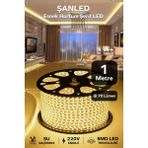 ŞANLED Hortum Esnek Şerit LED Gün Işığı + 220V FIŞ/1,2,3,4,5,10,15,20,25,50,100 Metre - 1 m