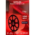 ŞANLED Hortum Esnek Şerit LED Kırmızı Işık + 220V FIŞ/1,2,3,4,5,10,15,20,25,50,100 Metre