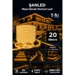 ŞANLED Neon Esnek Hortum Şerit LED Amber Rengi + 220V Fiş 2,3,4,5,10,15,20,25,50,100 Metre - 20 m
