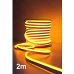 ŞANLED NEON Esnek Hortum Şerit Led Amber rengi + 220V Fiş/2,3,4,5,10,15,20,25,50,100 Metre