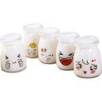Sanlindou 5 Adet 150 Ml Puding Fincan Cam Isıya Dayanıklı Yoğurt Kapları Jöle Kavanoz Yoğurt Karikatür Dıy Pişirme Süt Şişesi Rastgele Desen | Şeker Ve Krema Tencere (Yurt Dışından)