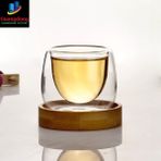 Sanlindou 6 Adet Bodum Çift Duvar Kupaları Tasarım Bambu Dailer Seti İle Tasarım Atış Çay Fincanı Set Anti Sıcak Tasse Cafe Kahve Oolong Pu'Er Kokulu Çay Bardağı | Kupalar Ve Tabaklar