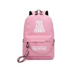 Sanlindou Blackpink Lisa Jennie Jisoo - Okul Için USB Sırt Çantası, Colo (Yurt Dışından) - Açık Pembe