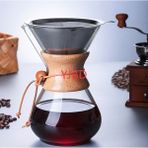 Sanlindou Cam Cezve Damlatıcı Moka Çay Makinesi Percolator Barista Araçları Espresso Manuel Su Kettle Çaydanlık Paslanmaz Çelik İle | Kahve Tencere (Yurt Dışından)