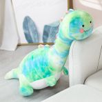 Sanlindou Gökkuşağı Yeşil Dinozor 70 cm Peluş Oyuncak