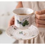 Sanlindou Gül Fransız Tarzı Çiçek Kahve Fincanı Set Sanat Vintage Bardaklar Güzel Çay Kupalar Kahve Hizmetleri Taza Porselen Kahve Kupaları Bd50Bd | Teacup Tabak Setleri (Yurt Dışından)