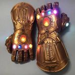 Sanlindou Infinity Gauntlet Işık Eldiven Süper Kahraman Cosplay Eldiven Led Çocuk Yetişkin Karnaval Kostüm Cadılar Bayramı Sahne | Erkek Kostüm Aksesuarları (Yurt Dışından) - Renkli