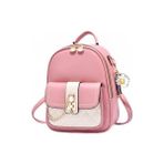 Sanlindou Moda Yumuşak Deri Sırt Çantası, Büyük Kapasiteli Kadın Çanta Tek Omuz Crossbody Çok Amaçlı Öğrenci Çantası (Yurt Dışından) - Pembe