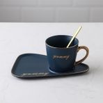 Sanlindou Nordic Seramik Kahve Fincanı Sevimli Öğleden Sonra Çay Bürosu Çevre Dostu Türk Porselen Kahve Fincanı Seyahat Tazas De Cafe Drinkware 50 | Teacup Tabak Setleri (Yurt Dışından)