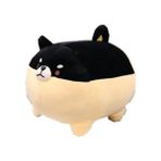 Sanlindou Sevimli Siyah Shiba Inu Köpek 40 cm Peluş Oyuncak