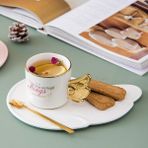 Sanlindou Yaratıcı Kanat Kupası Kanatlı Plaka İle Nordic Seramik Kahve Çay Latte Fincan Fincan Saksı Set Ev Ofis Drinkware Sevimli Doğum Günü Hediyesi | Kupa Ve Tabaklar (Yurt Dışından)