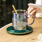 Sanlindou Yaratıcı Renkli Cam Kahve Kupa Şarap Kokteyl Viski Cam Çay Bardağı Ve Daire Setleri Şeffaf Atış Gözlük Tumbler Bardak | Kahve Kupası Ve Tabak Setleri (Yurt Dışından)