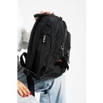 Sanmorris SRG Unisex Suya Dayanıklı Krinkıl Kumaş Çok Gözlü Orta Boy Laptop Okul ve Sırt Çantası