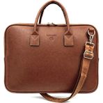 Sanmorris Unisex Laptop Çantası Taba Orta Boy Şık Iş Çantası
