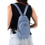 Sanmorris Unisex Paraşüt Kumaş Suya Dayanıklı 3 Bölmeli Çapraz ve Sırtlık Askılı Body Bag Çanta - Mavi