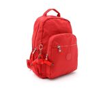 Sanmorris Unisex Suya Dayanıklı Krinkıl Kumaş Çok Gözlü Büyük Boy Kırmızı Renkli Laptop Okul Ve Sırt Çantası