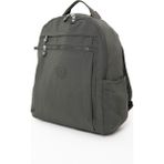 Sanmorris Unisex Suya Dayanıklı Krinkıl Kumaş Çok Gözlü Laptop Okul ve Sırt Çantası 3059 - Koyu Gri