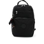 Sanmorris Unisex Suya Dayanıklı Krinkıl Kumaş Çok Gözlü Orta Boy Siyah Renkli Laptop Okul Ve Sırt Çantası