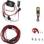 Sanning 050 60T Fırçalı Motor ve 30A Esc ve 2 Beyaz 2 Kırmızı LED Işık Eksenel SCX24 1/18 1/24 1/28 1/32 Rc Araba Yükseltme Parçaları (Yurt Dışından)